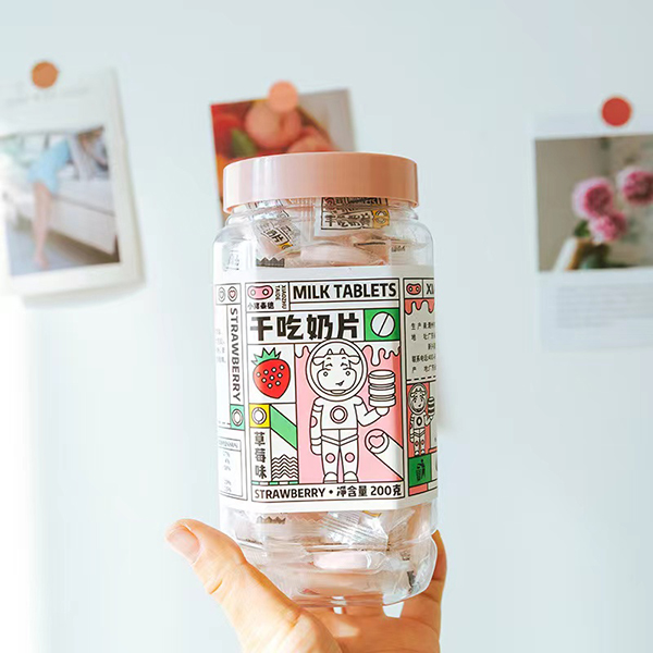 小豬泰德干吃奶片 草莓味