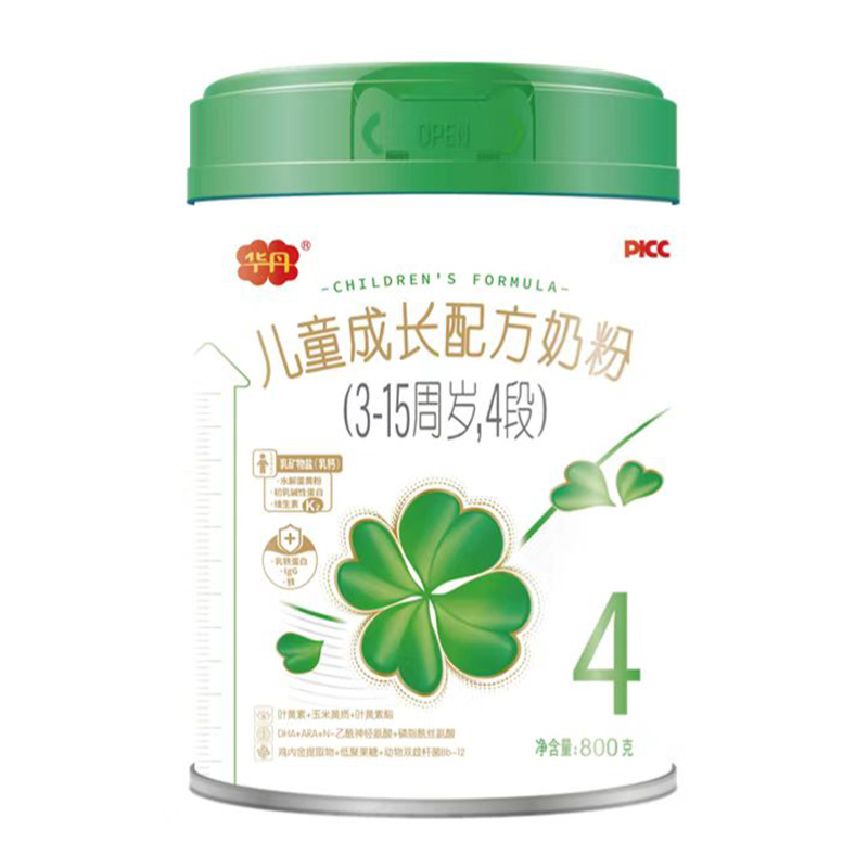 華丹兒童成長(zhǎng)配方奶粉4段800克