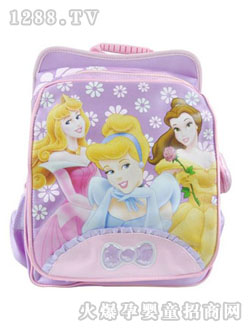 快樂(lè)6+1淺紫色米奇書(shū)包