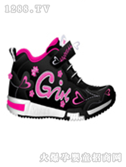 米奇黑色女童運(yùn)動鞋