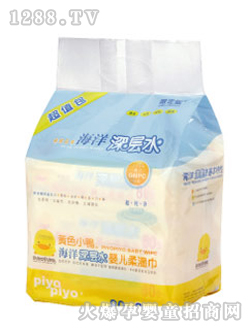 黃色小鴨海洋深層水嬰兒柔濕巾80抽