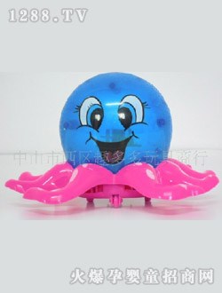 趣多多拉線閃光八爪魚玩具