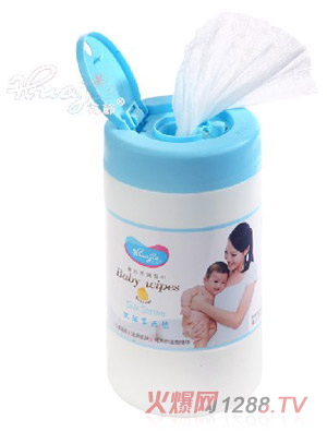 花節(jié)嬰兒柔潤濕巾罐裝80片