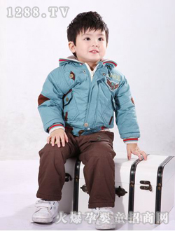 迪比奇藍色棉衣