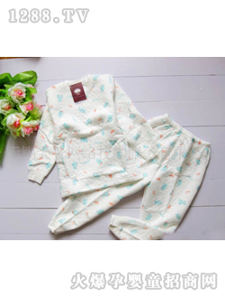 多比兔夾層嬰兒內(nèi)衣套裝