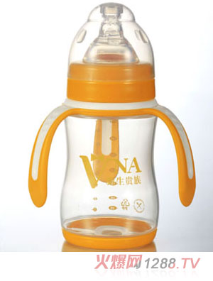 VNA金盾230ml寬口三耳兩用PP奶瓶