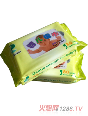 祿康80片嬰兒濕巾