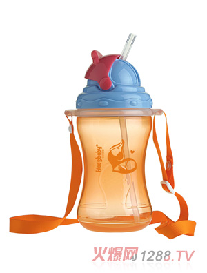 好氏嬰童橙色實用訓(xùn)練杯