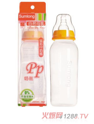圣馬龍自然母乳標準口徑PP奶瓶260ml