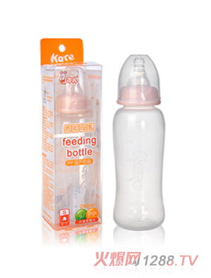 可兒KR-1022標(biāo)口PP奶瓶260ml