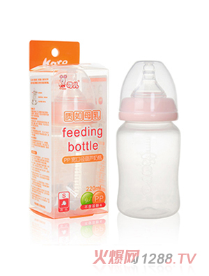 可兒KR-1023寬口PP奶瓶 220ml