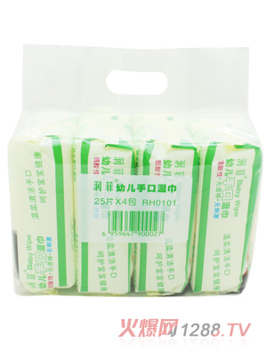 潤菲濕巾4連包