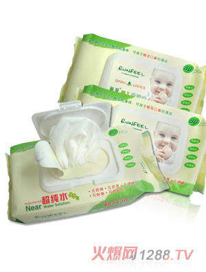 潤菲嬰兒柔濕巾80片裝