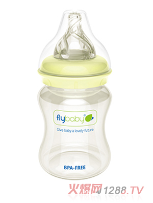 飛樂比寬口玻璃小奶瓶120ml
