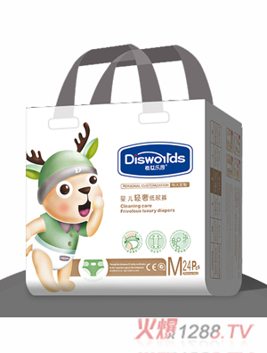 迪世樂(lè)園嬰兒輕奢紙尿褲M 24片