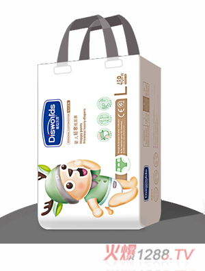 迪世樂(lè)園嬰兒輕奢紙尿褲L48片