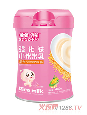 伴茁強化鐵小米米乳-混合谷物營養(yǎng)米乳400g