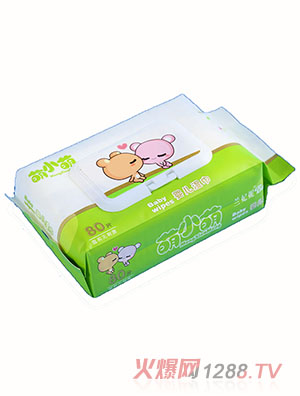 萌小萌嬰兒濕巾80片