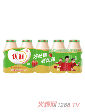 優(yōu)潤(rùn)乳酸菌飲品 100ml 優(yōu)潤(rùn)0脂肪 外彩膜綠色