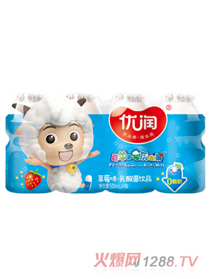 優(yōu)潤(rùn)草莓味乳酸菌飲品 100ml組裝