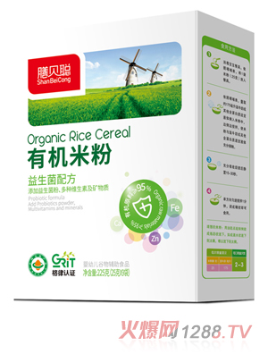 膳貝聰益生菌有機米粉 盒裝