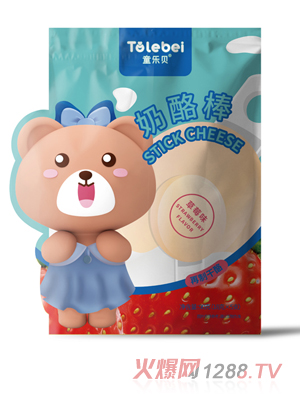 童樂(lè)貝常溫奶酪棒草莓混合水果原味再制干酪多種口味奶酪