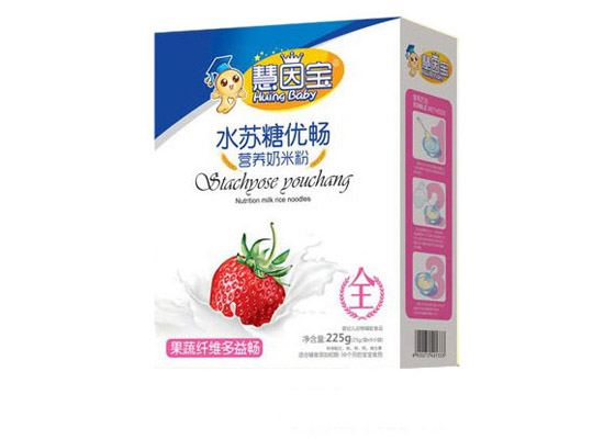 慧因?qū)毠呃w維多益暢水蘇糖奶米粉盒裝