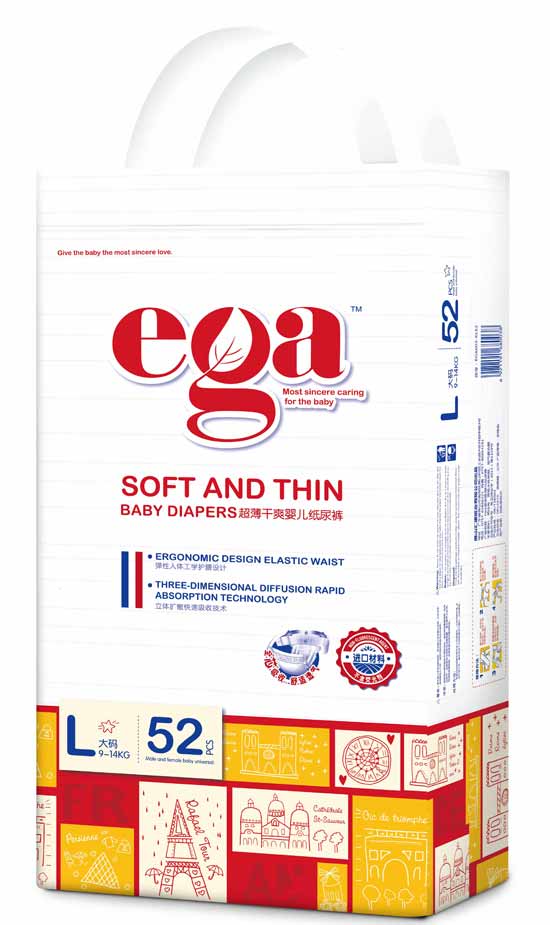 嬰姿雅柔薄干爽嬰兒紙尿褲大包L52