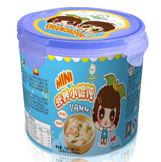 麥聰豬肉蔬菜+雞肉香菇營養(yǎng)小餛飩