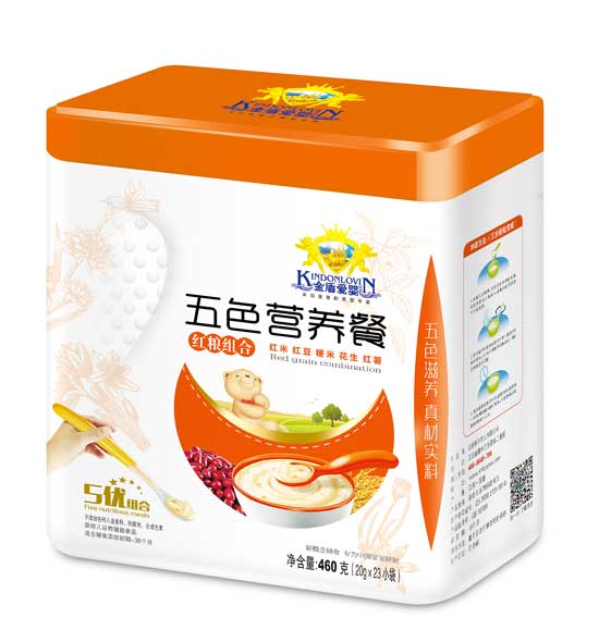金盾愛嬰紅糧組合五色營(yíng)養(yǎng)餐罐裝