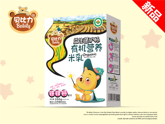 貝比力鈣鐵鋅有機營養(yǎng)米乳盒裝
